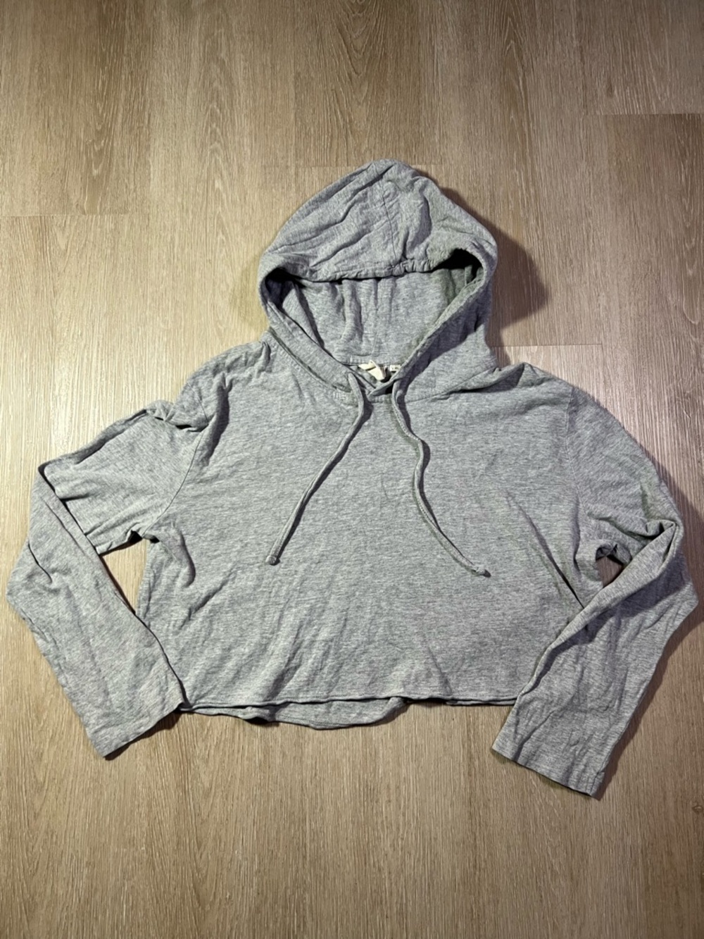 ♡ 4 for $40 ♡ Gray Cropped Hoodie Top - Made for Each Other